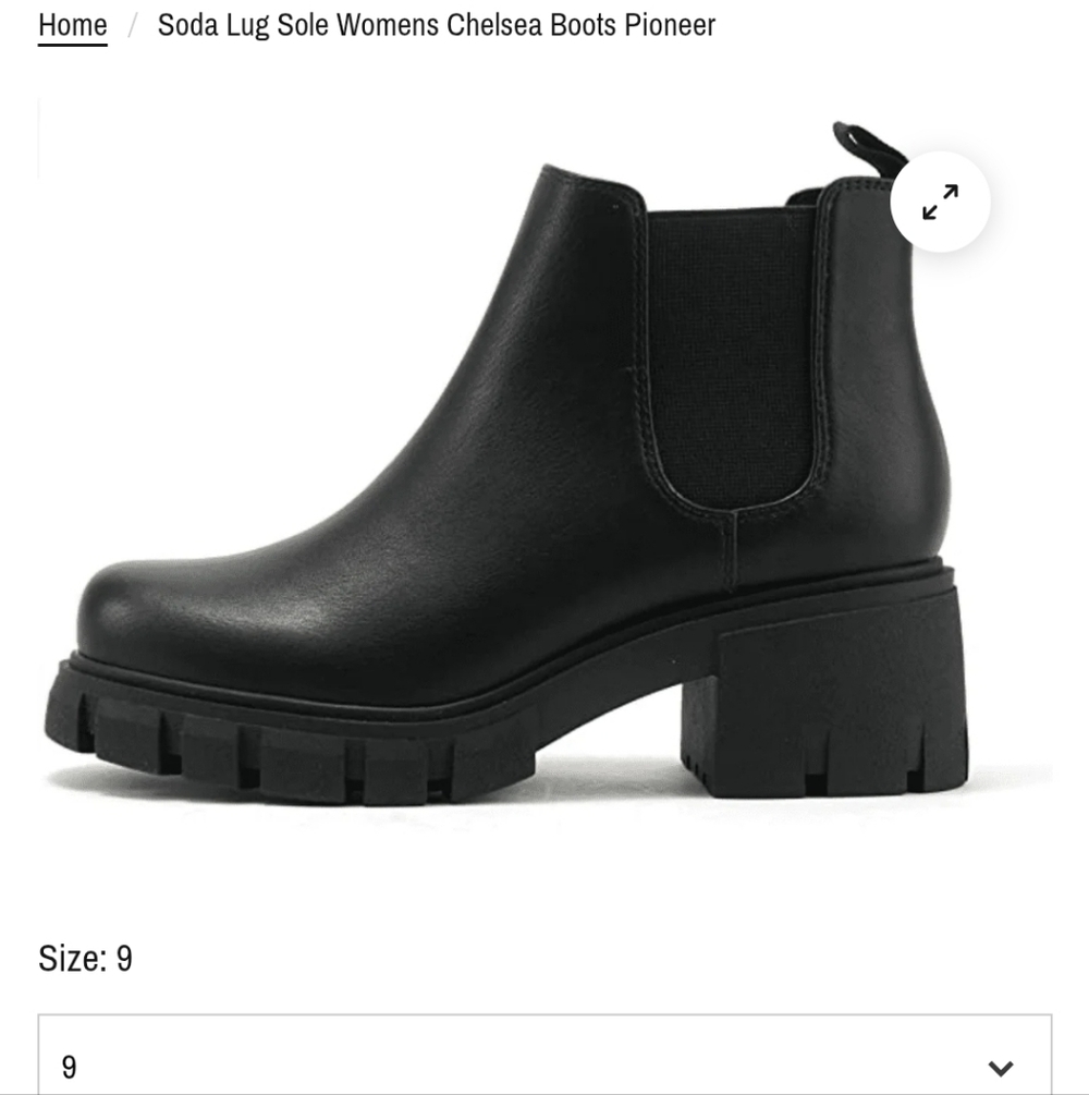 Soda Womans Black Ankle Boots